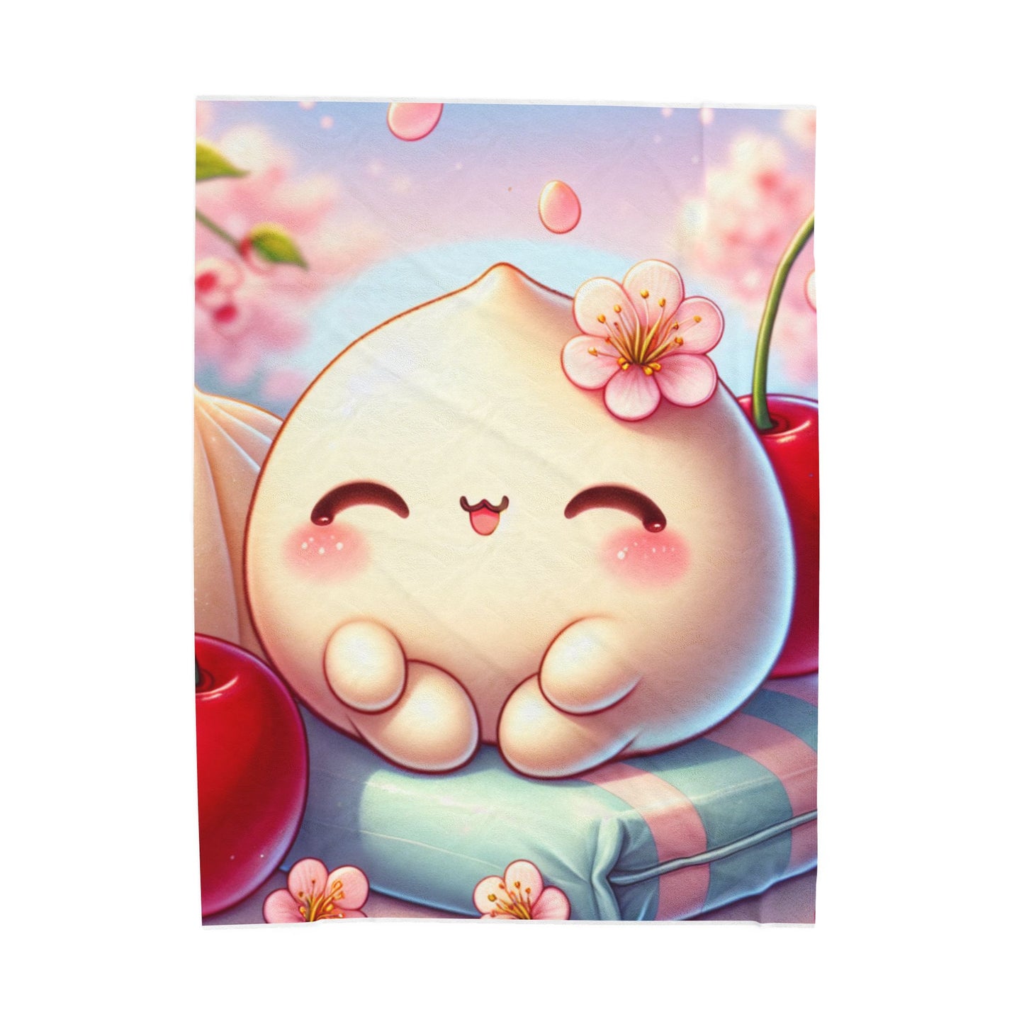 Plush Blanket - Cute Dumpling Design, Cozy and Soft Throw