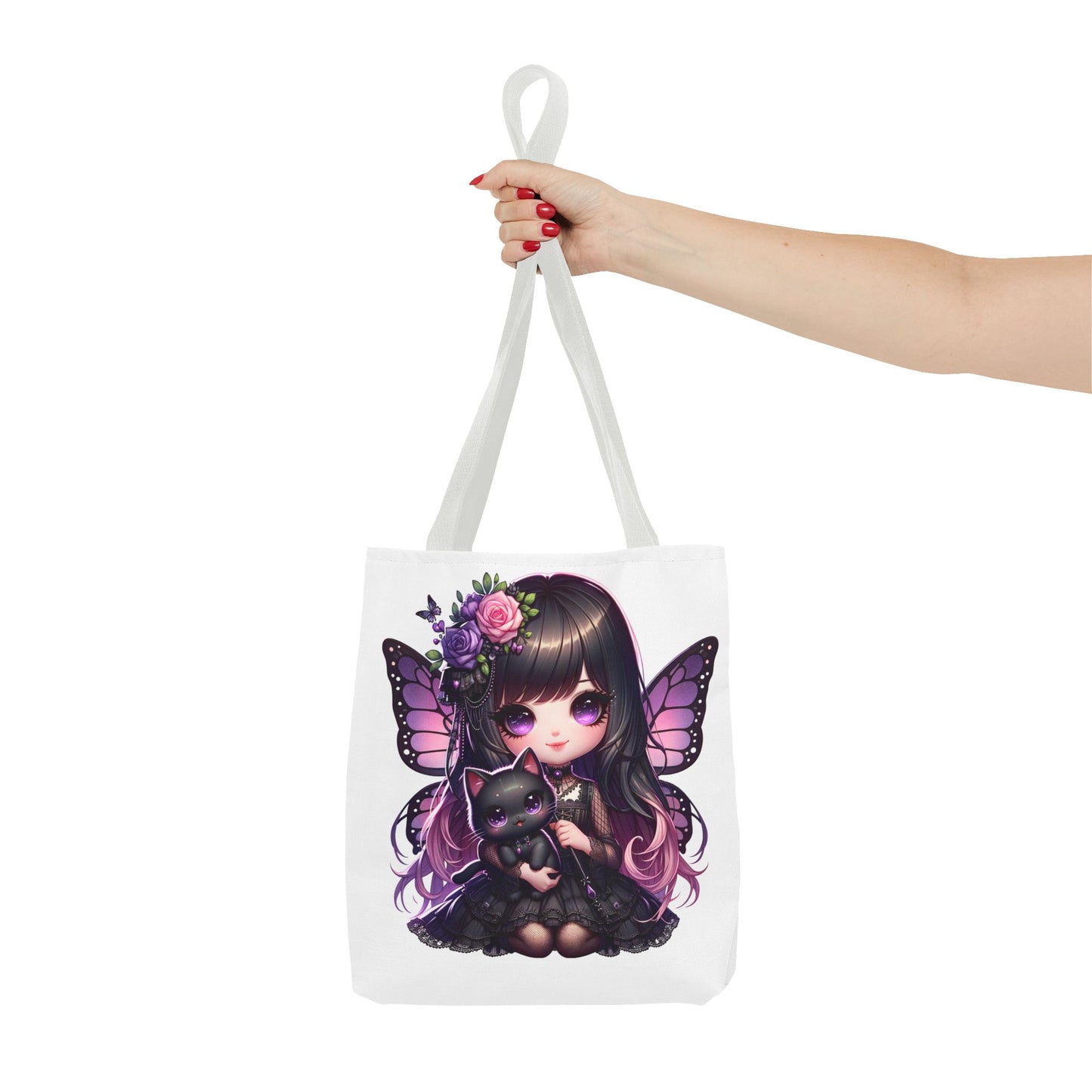 Whimsical Fairy Cat Tote Bag