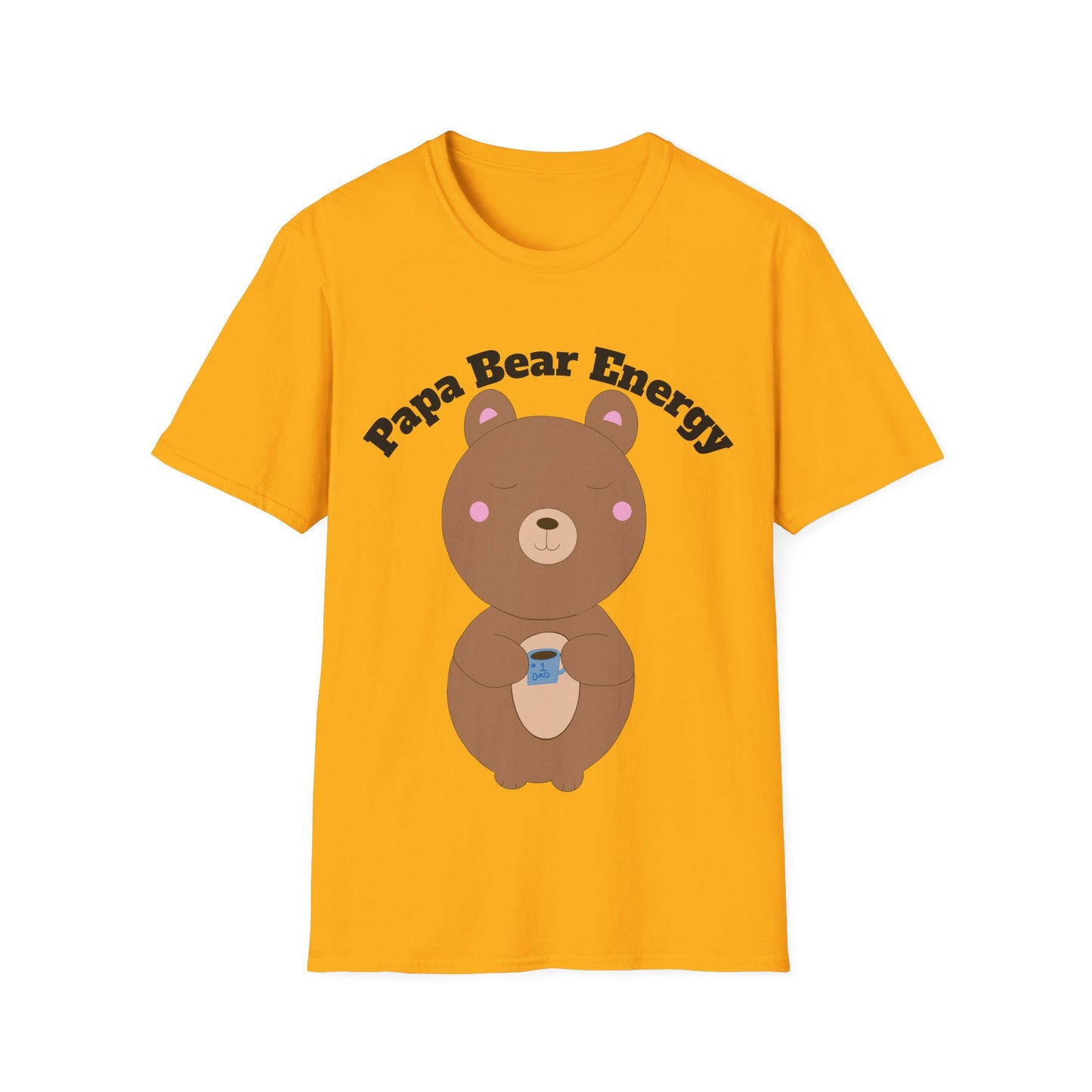 Papa Bear Energy Shirt – Cute Kawaii #1 Dad Gift for Father’s Day or Birthday
