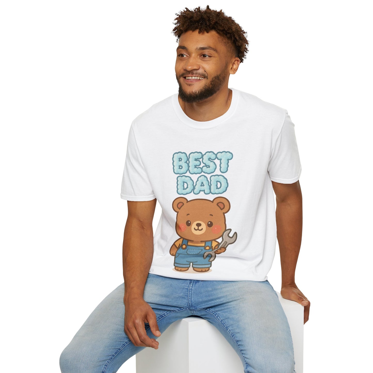 Best Dad Cartoon Bear T-Shirt