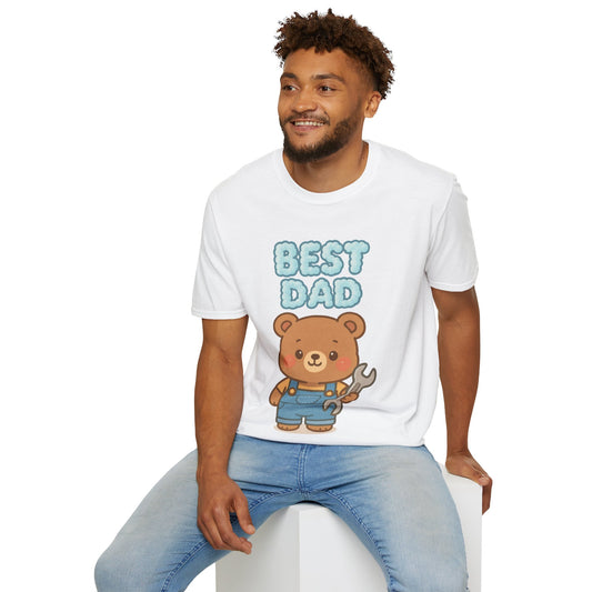 Best Dad Cartoon Bear T-Shirt