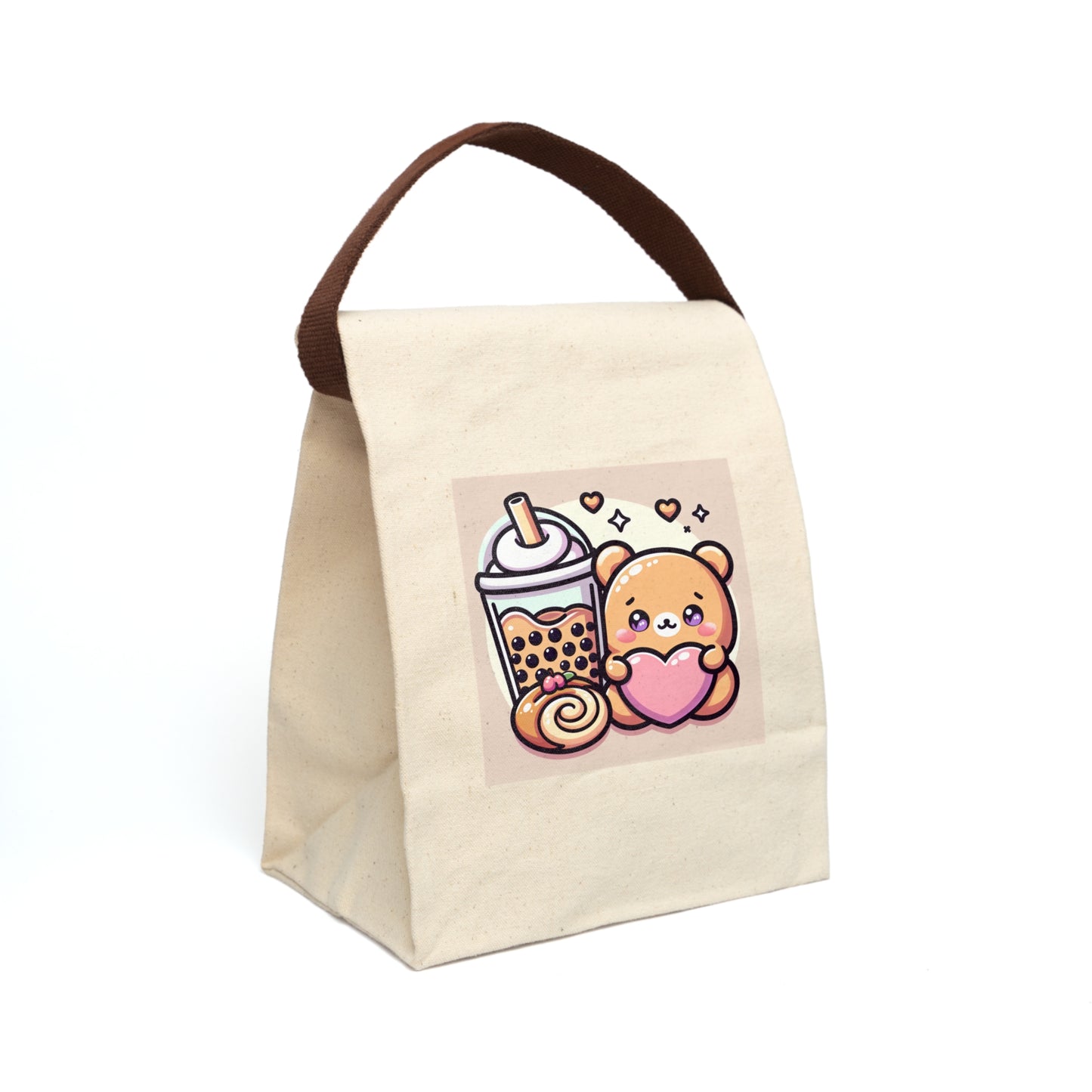 Bear-y Sweet & Boba-licious Lunch Bag – Kawaii Cute Foodie Tote for Snacks on the Go