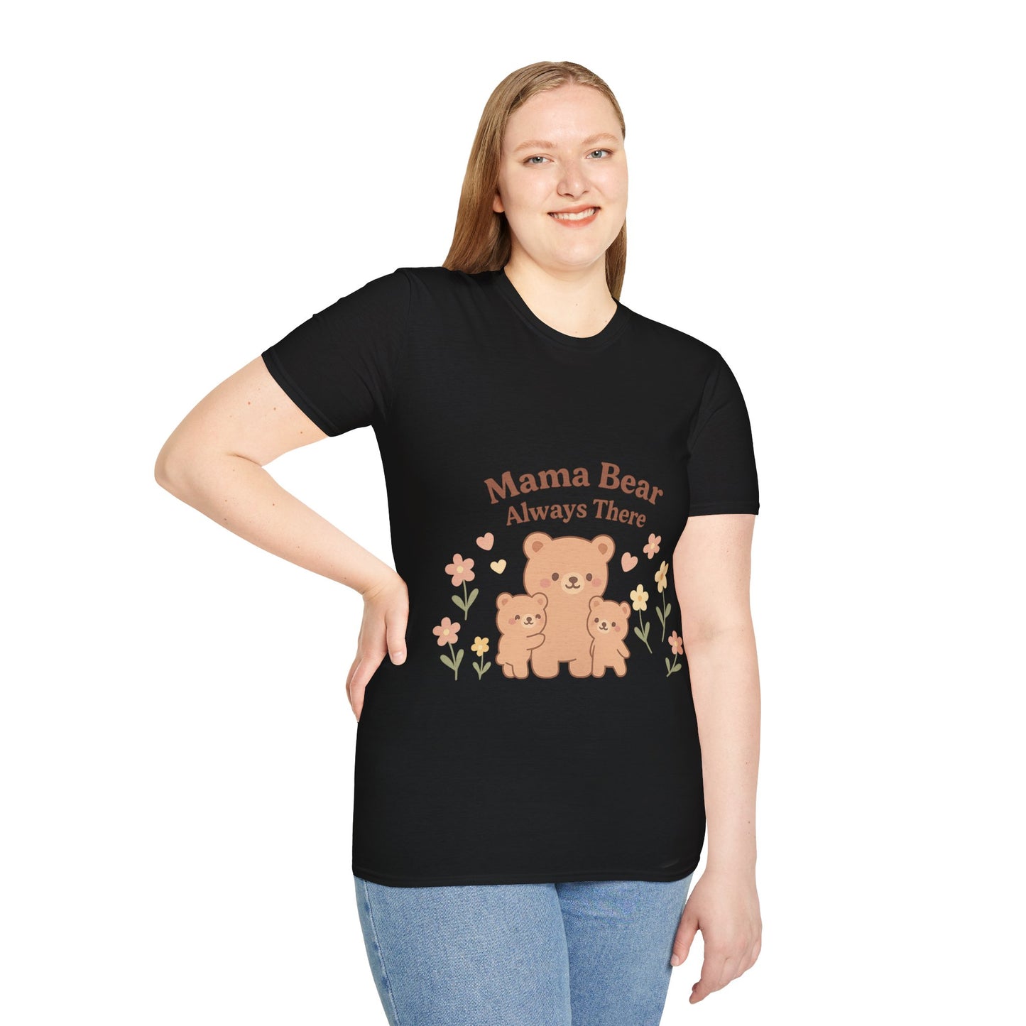 Mama Bear Always There Shirt – Cute Kawaii Mom Gift for Mother’s Day or Birthday