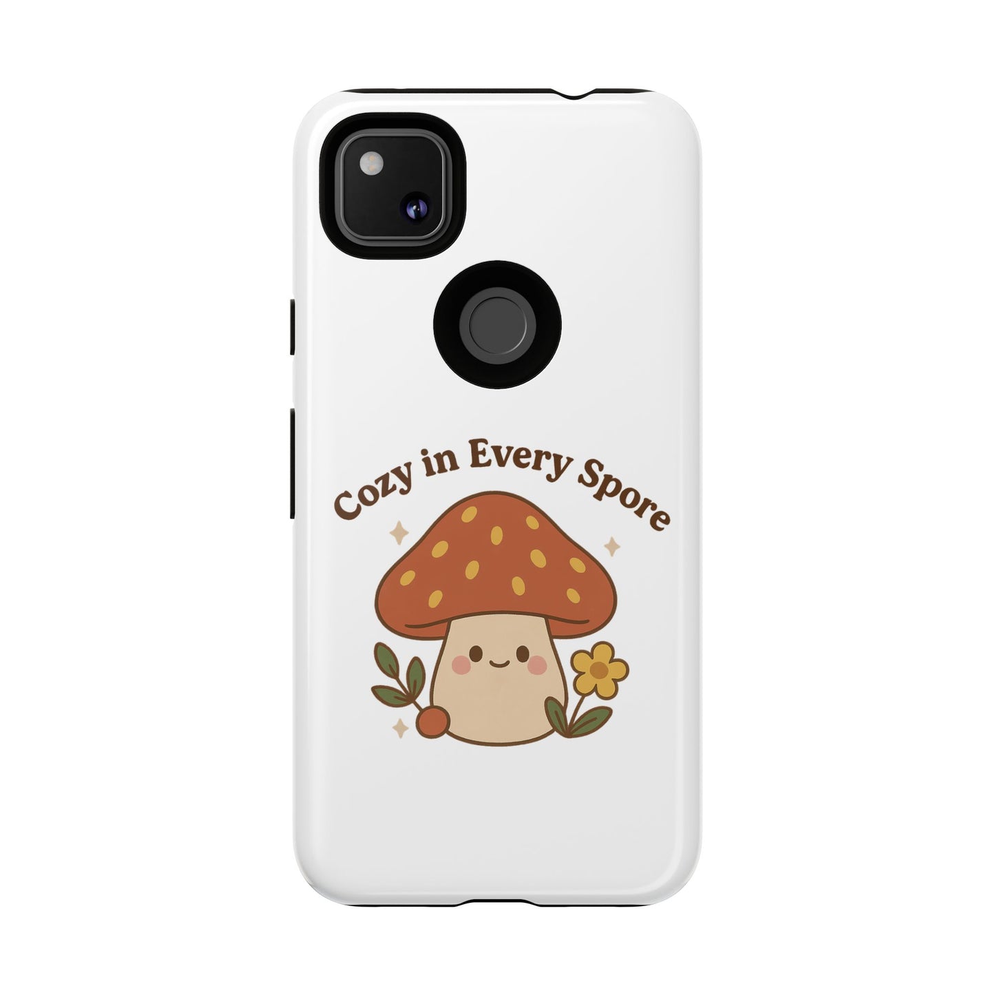 Phone Case - Cozy Mushroom 'Cozy in Every Spore' Design