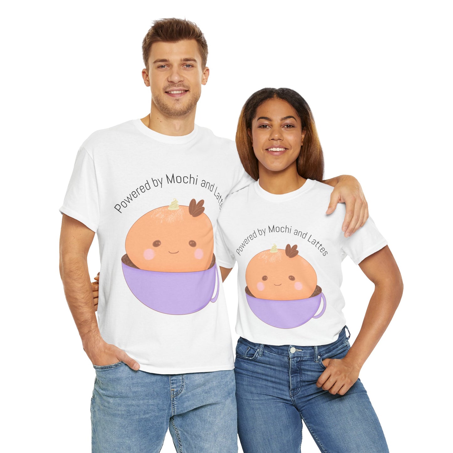 Powered by Mochi and Lattes - Kawaii Unisex Tee