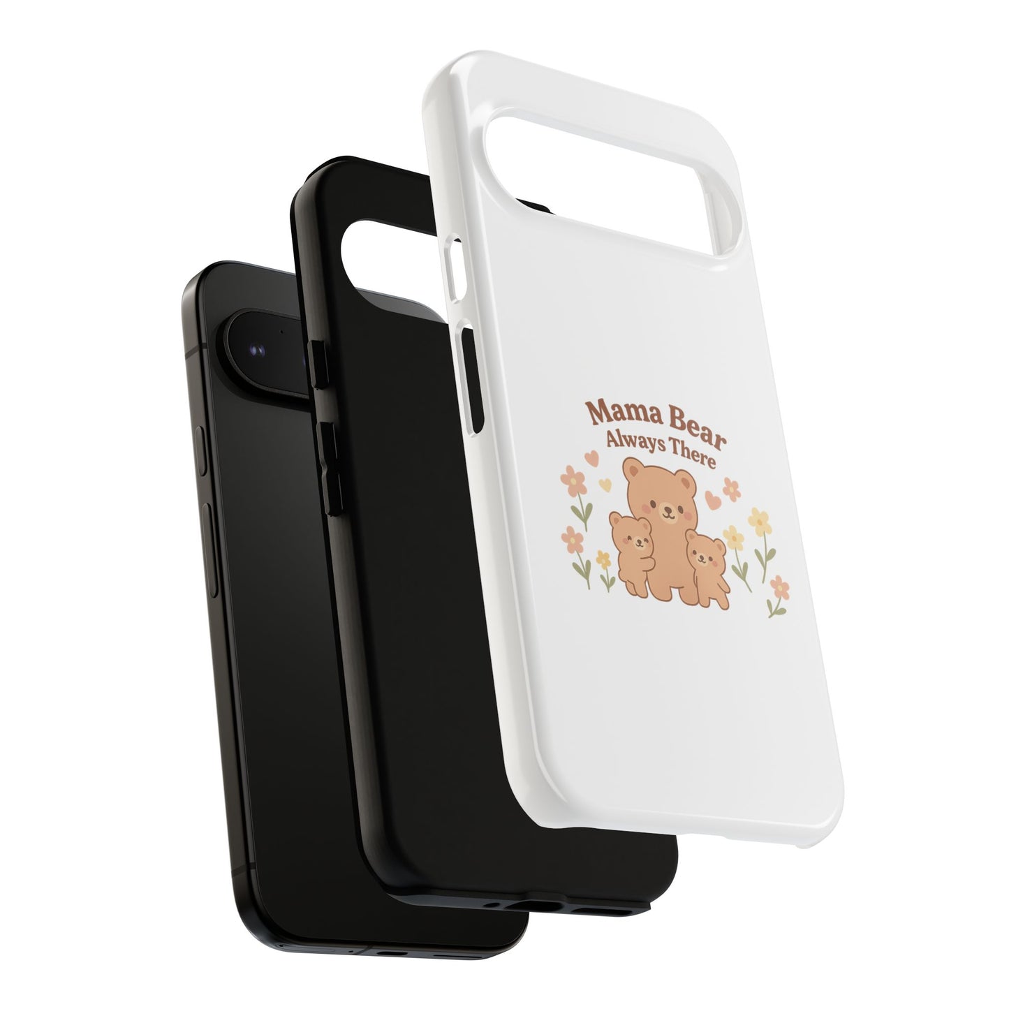 Mama Bear Always There Phone Case – Cute Kawaii Gift for Moms