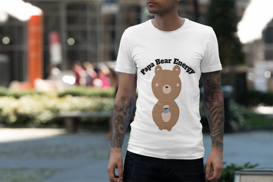 Papa Bear Energy Shirt – Cute Kawaii #1 Dad Gift for Father’s Day or Birthday
