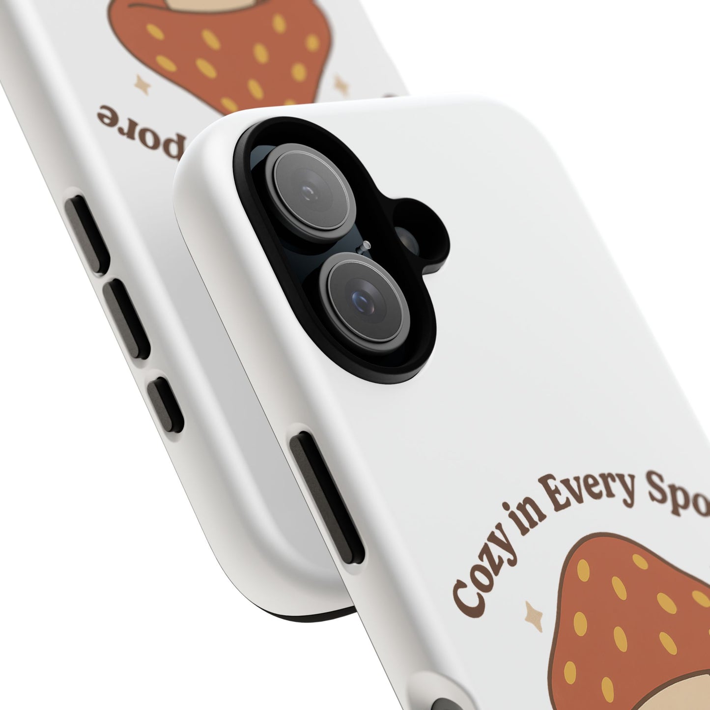 Phone Case - Cozy Mushroom 'Cozy in Every Spore' Design