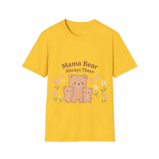 Mama Bear Always There Shirt – Cute Kawaii Mom Gift for Mother’s Day or Birthday