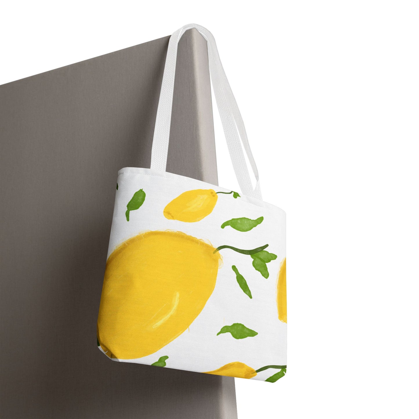 Lemon Print Tote Bag - Bright & Cheerful Eco-Friendly Shopping Bag