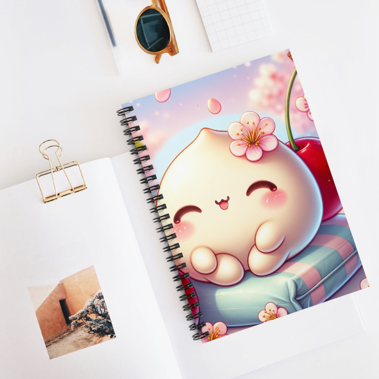 Kawaii Cherry Blossom Notebook