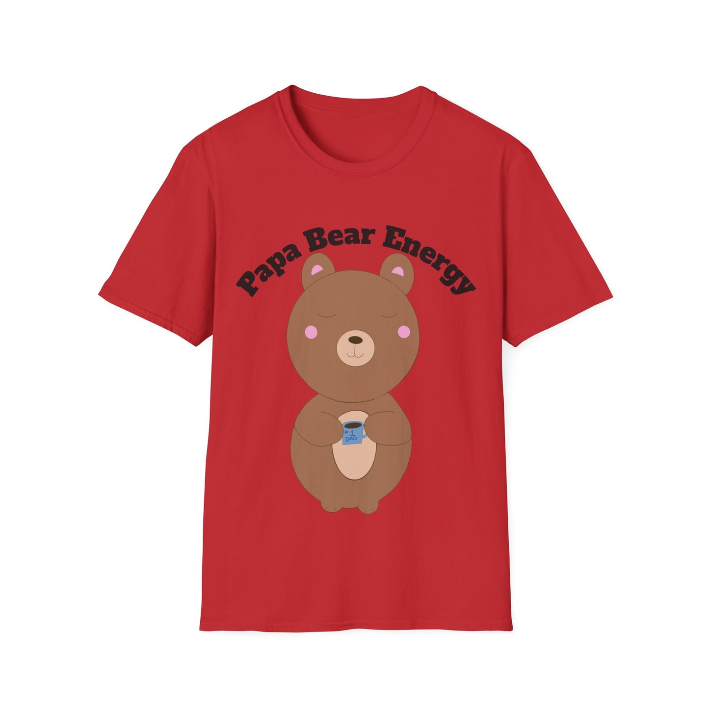 Papa Bear Energy Shirt – Cute Kawaii #1 Dad Gift for Father’s Day or Birthday