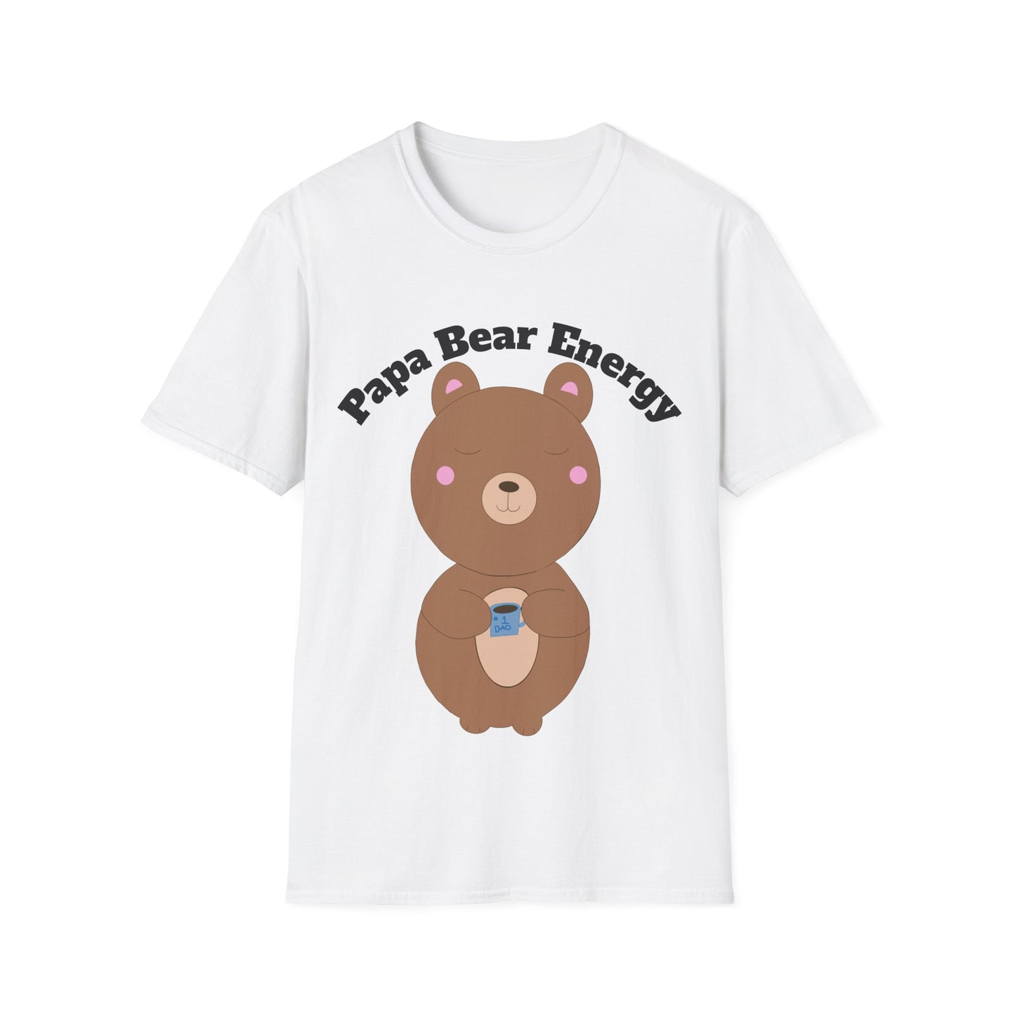 Papa Bear Energy Shirt – Cute Kawaii #1 Dad Gift for Father’s Day or Birthday