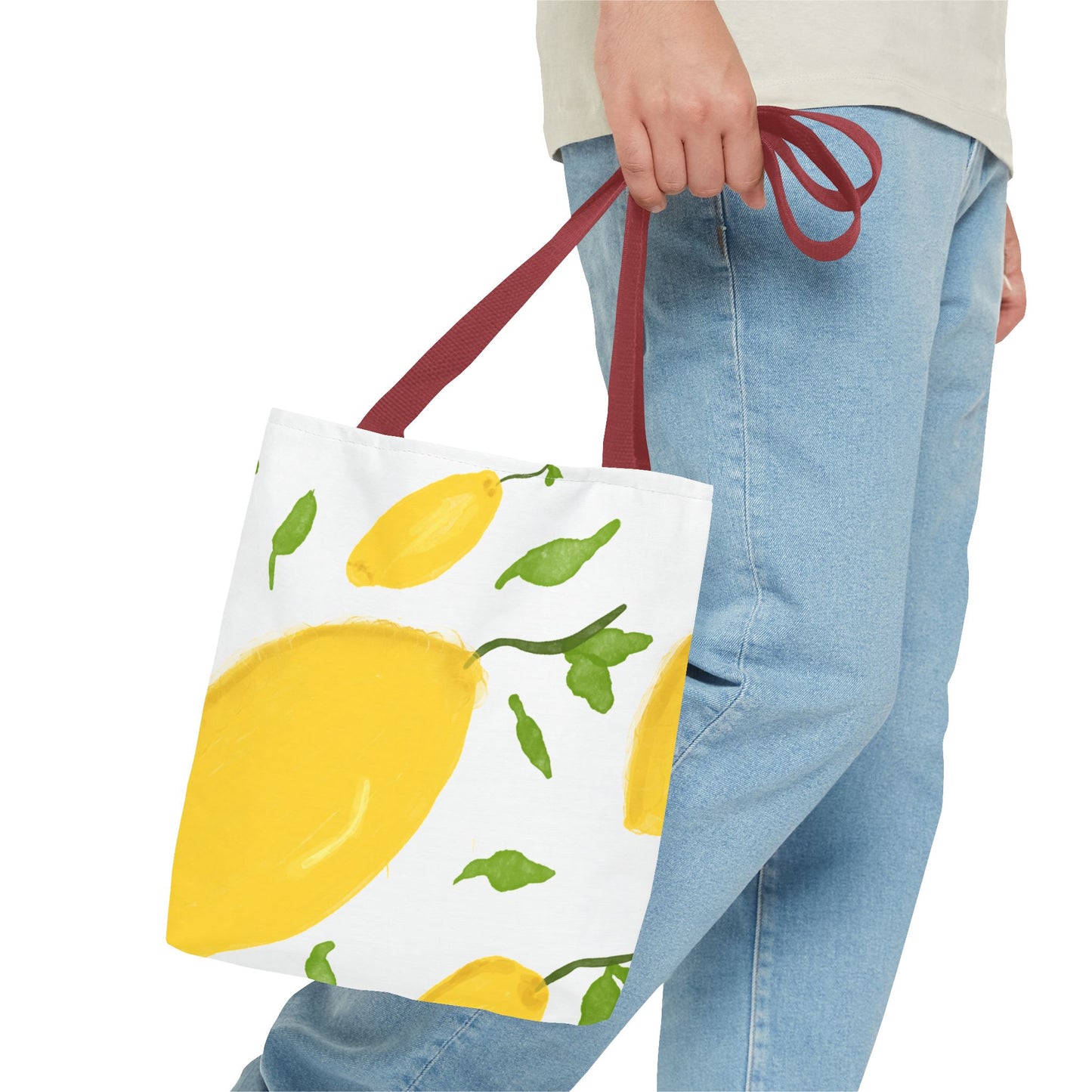 Lemon Print Tote Bag - Bright & Cheerful Eco-Friendly Shopping Bag