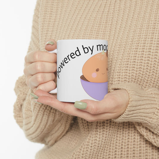 Powered by Mochi and Lattes - Cute Kawaii Mug for Coffee Lovers
