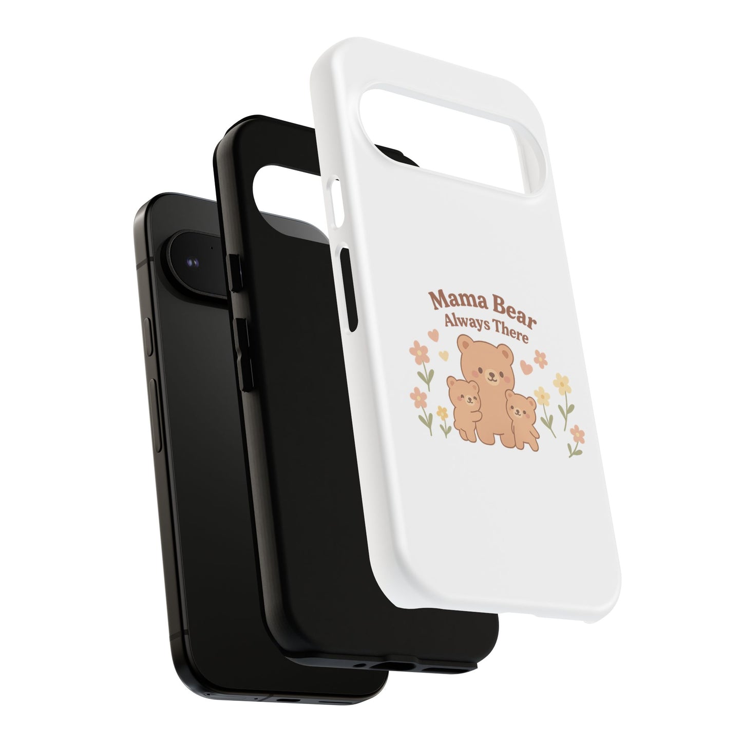 Mama Bear Always There Phone Case – Cute Kawaii Gift for Moms