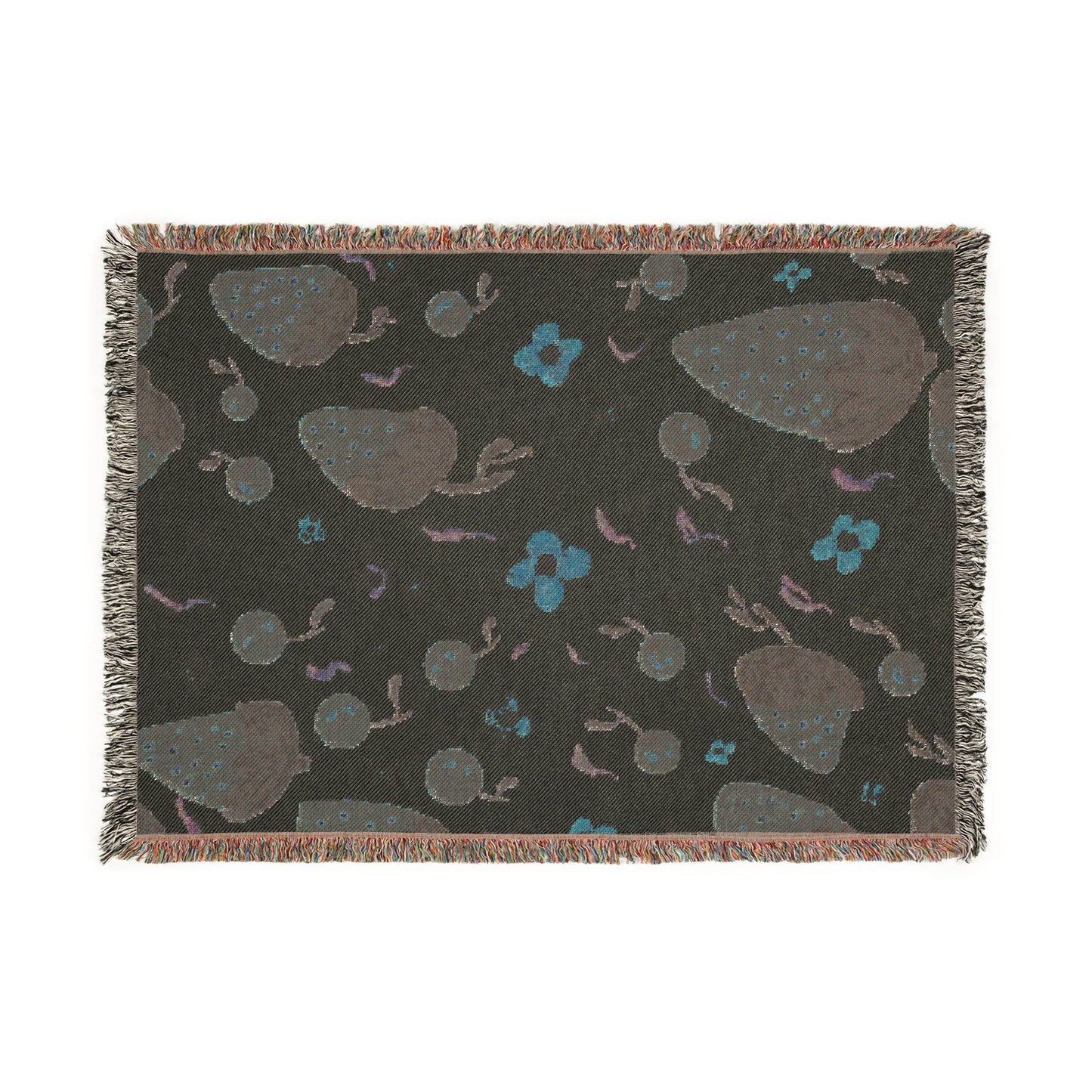 Woven Blanket - Cozy Fruit Design for Home Decor and Gifts