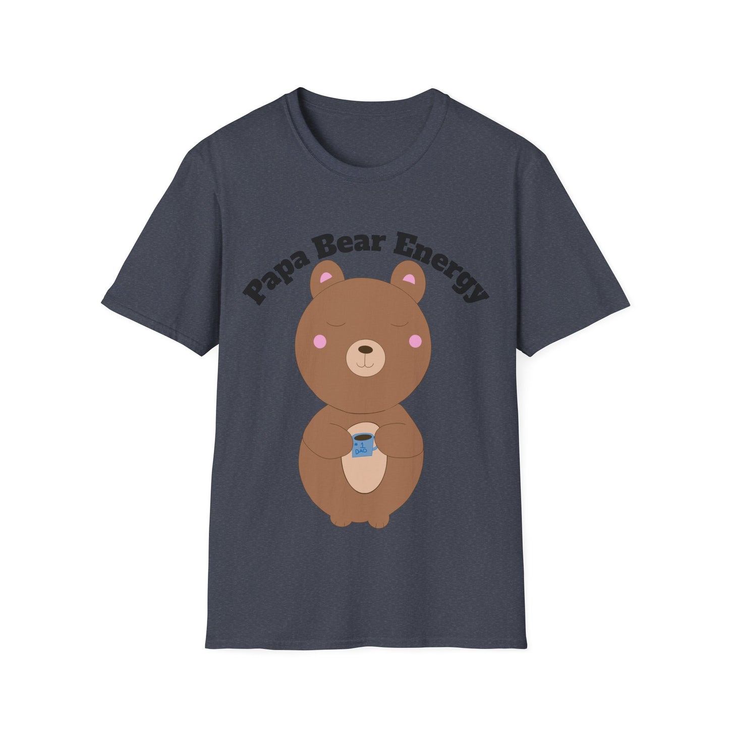 Papa Bear Energy Shirt – Cute Kawaii #1 Dad Gift for Father’s Day or Birthday