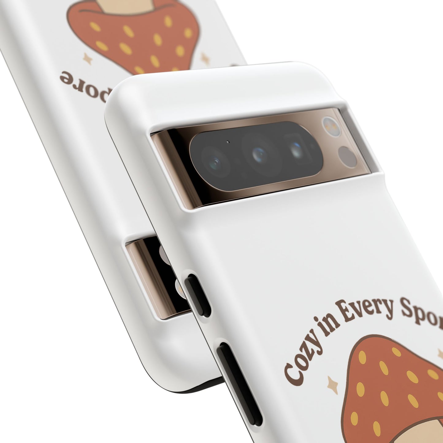 Phone Case - Cozy Mushroom 'Cozy in Every Spore' Design