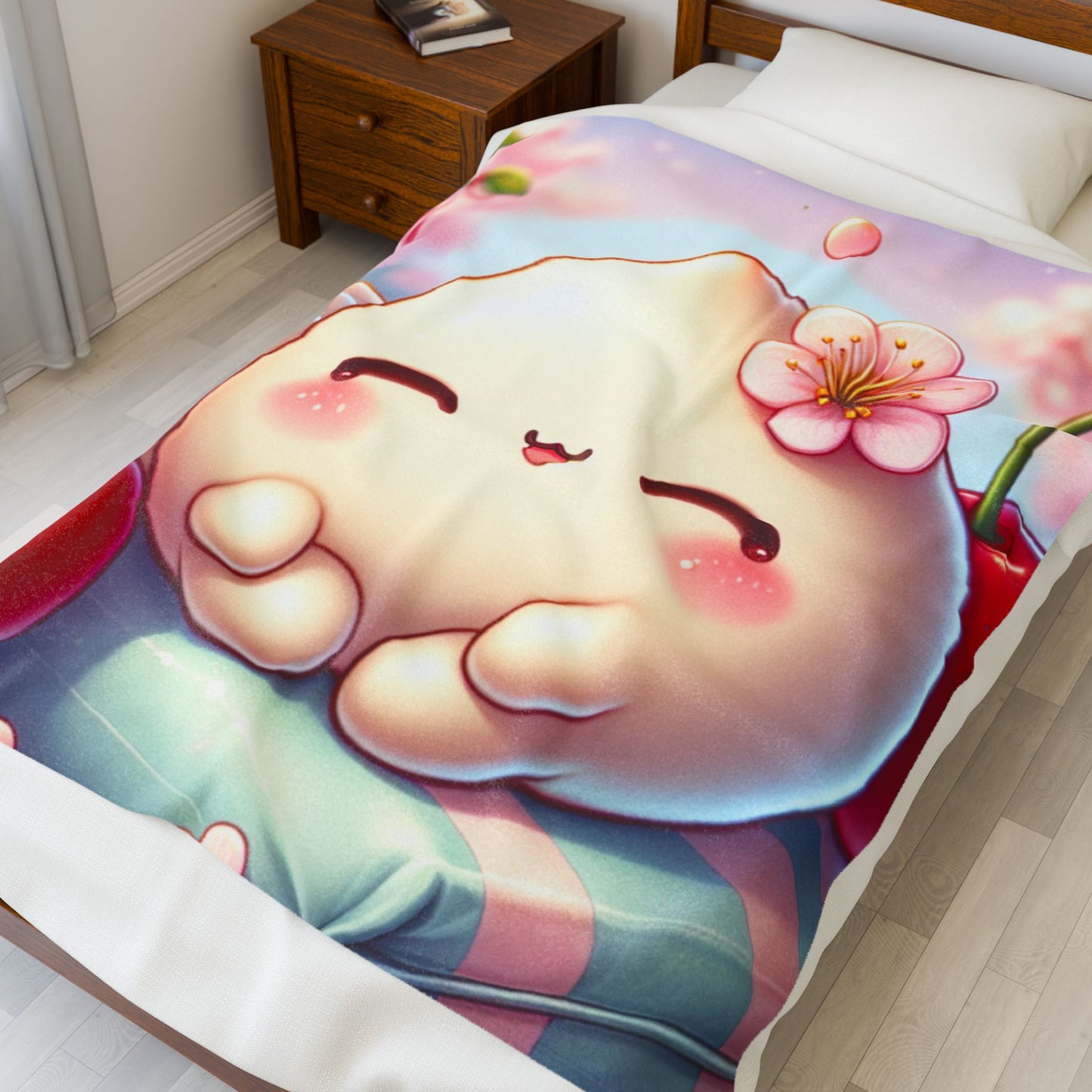Plush Blanket - Cute Dumpling Design, Cozy and Soft Throw