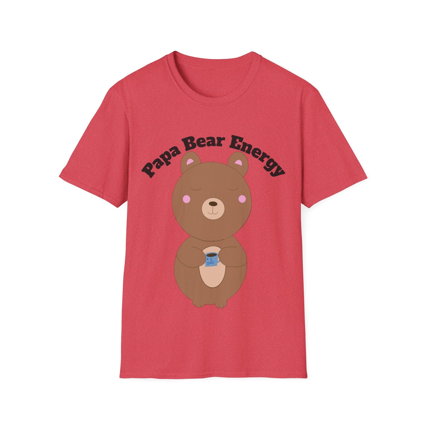 Papa Bear Energy Shirt – Cute Kawaii #1 Dad Gift for Father’s Day or Birthday