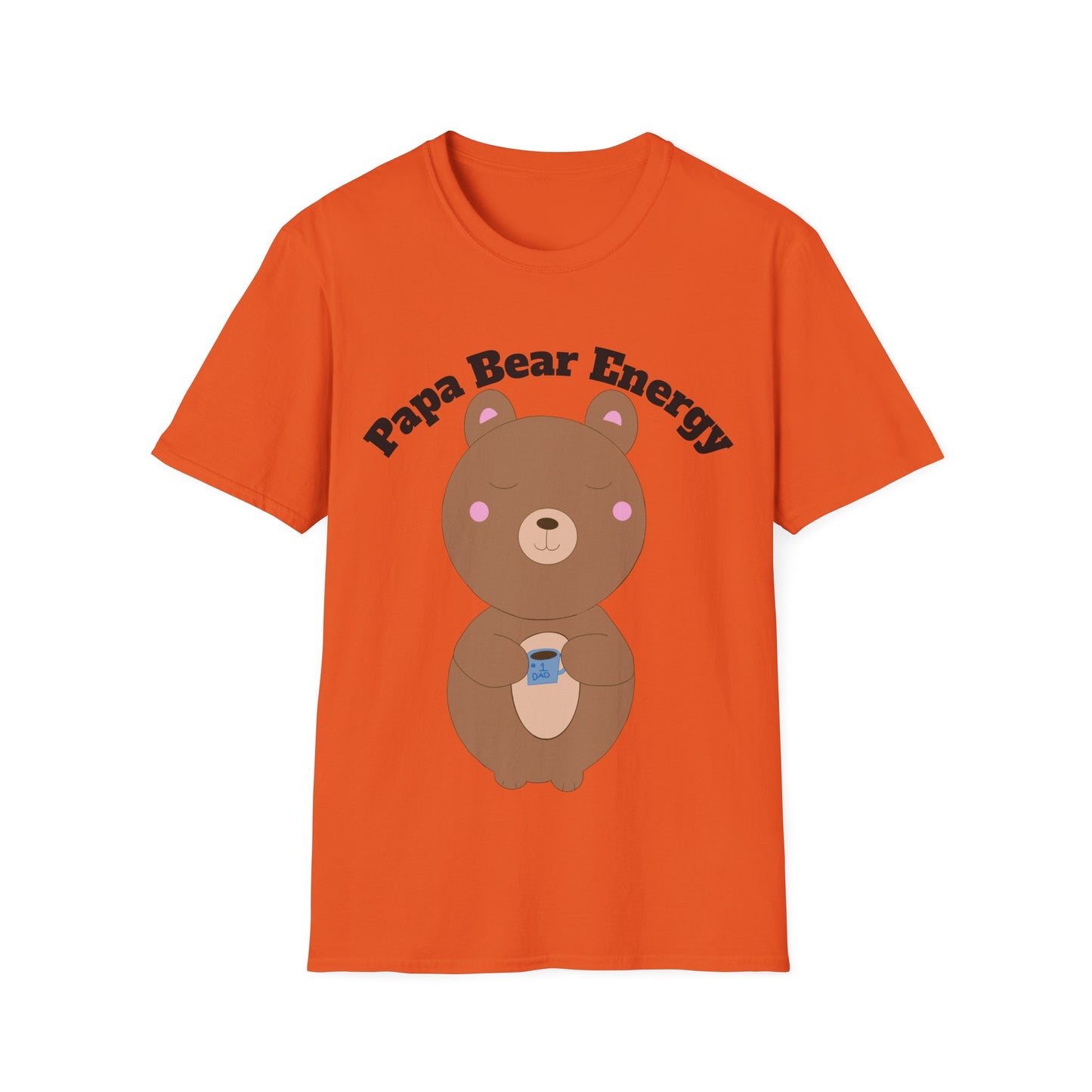 Papa Bear Energy Shirt – Cute Kawaii #1 Dad Gift for Father’s Day or Birthday