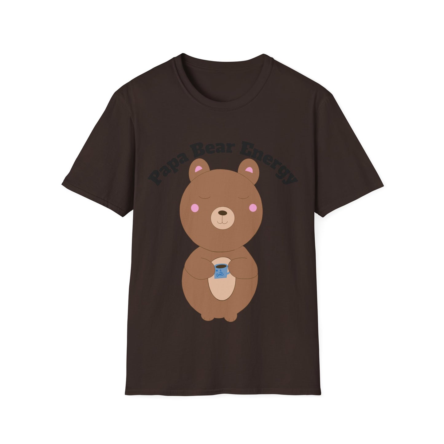Papa Bear Energy Shirt – Cute Kawaii #1 Dad Gift for Father’s Day or Birthday