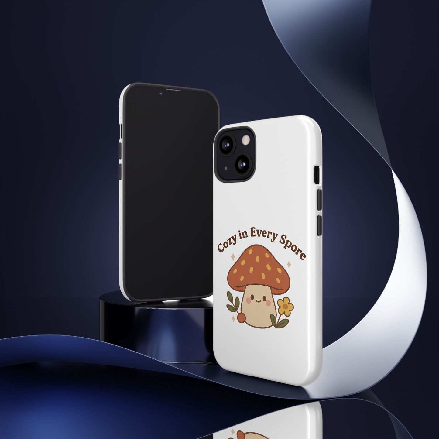 Phone Case - Cozy Mushroom 'Cozy in Every Spore' Design