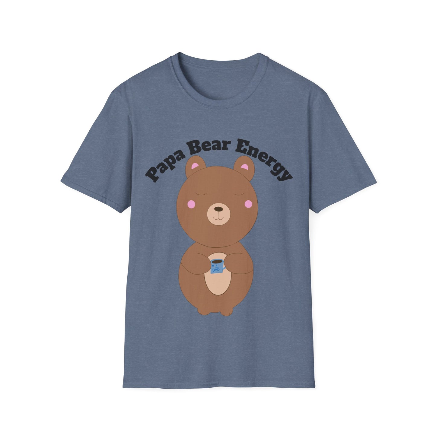 Papa Bear Energy Shirt – Cute Kawaii #1 Dad Gift for Father’s Day or Birthday