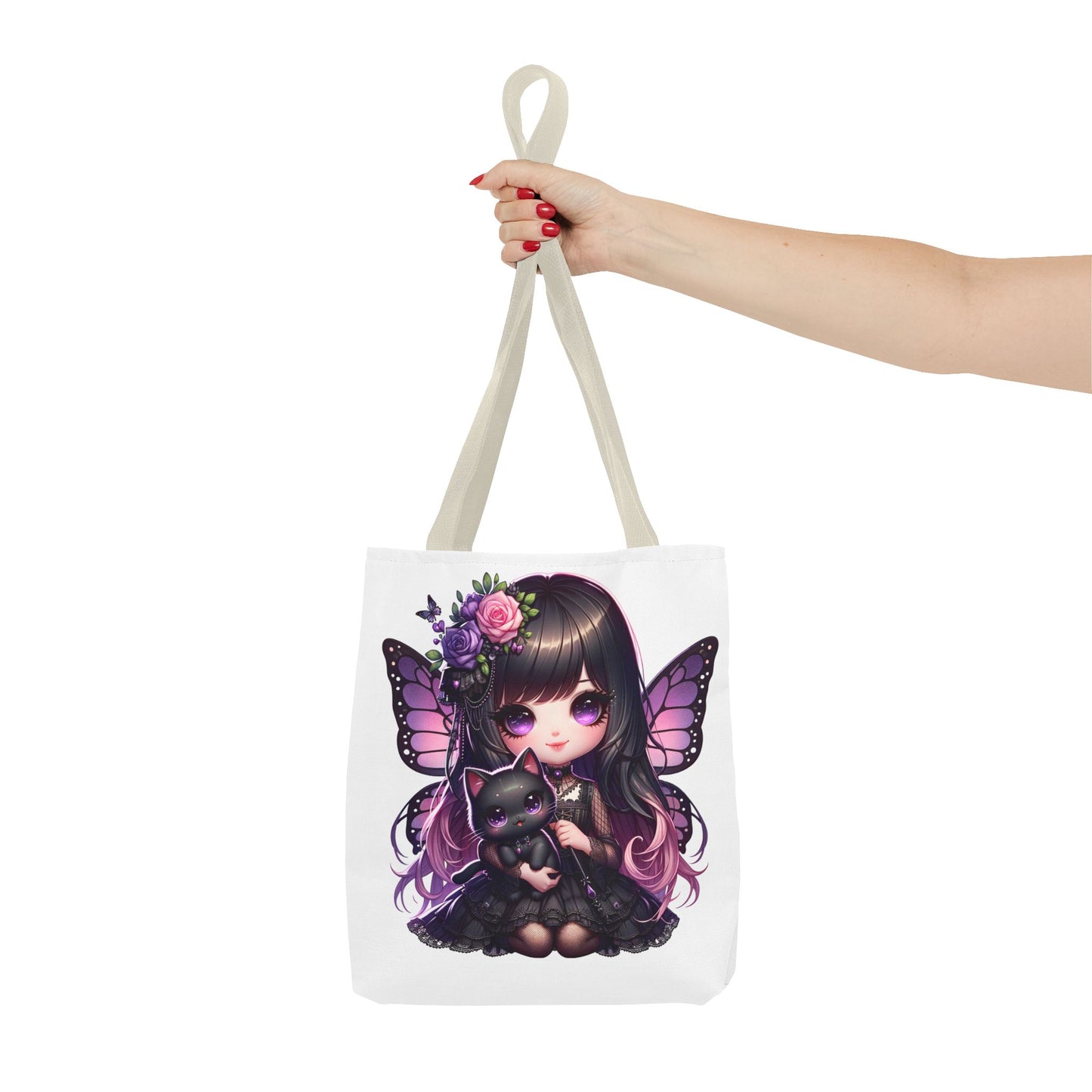 Whimsical Fairy Cat Tote Bag