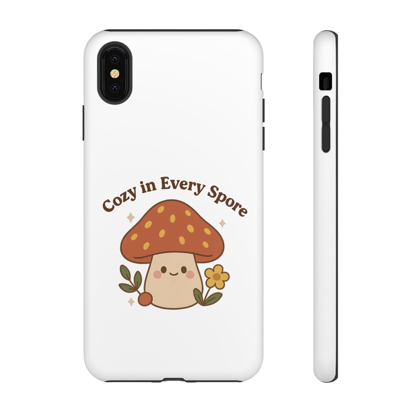 Phone Case - Cozy Mushroom 'Cozy in Every Spore' Design