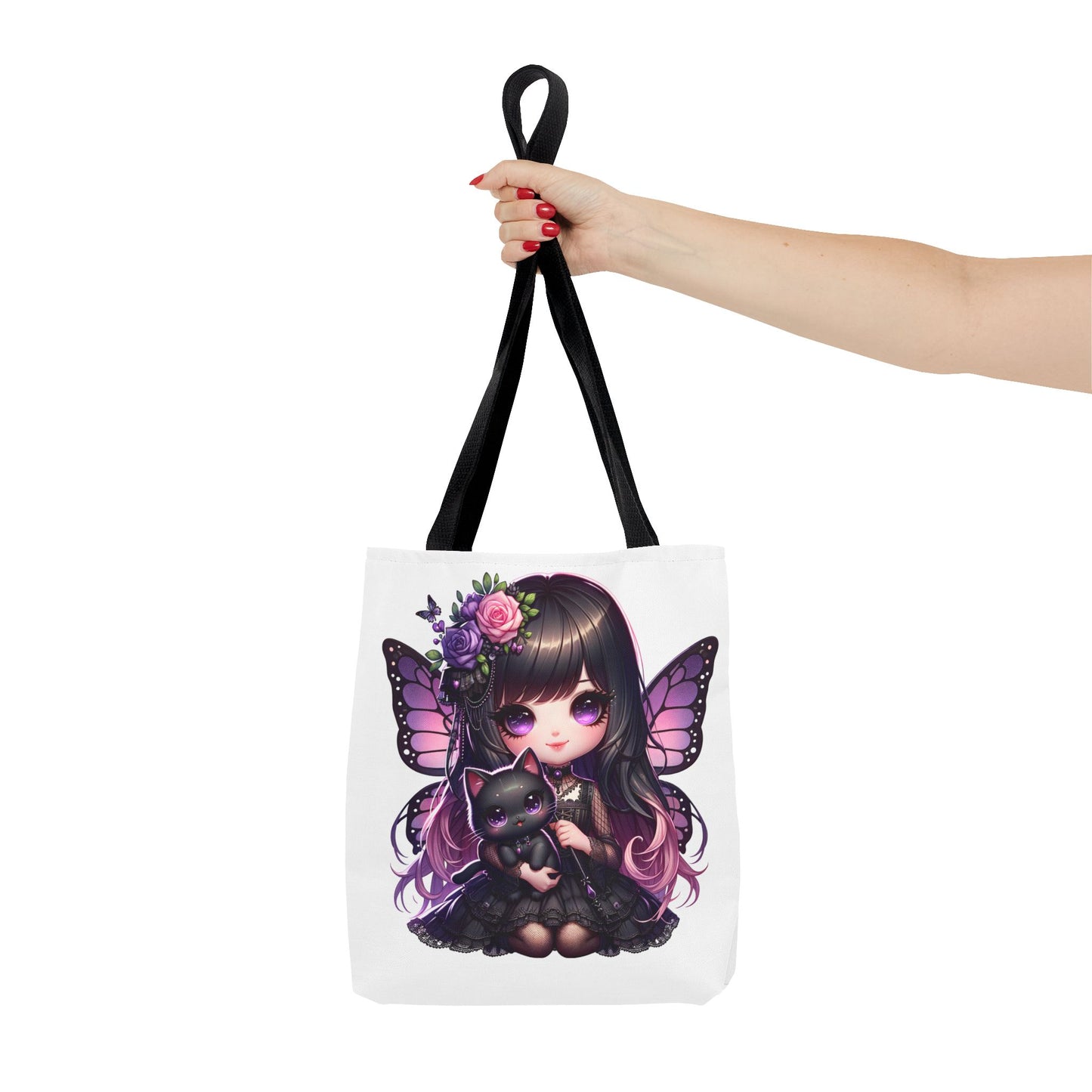 Whimsical Fairy Cat Tote Bag