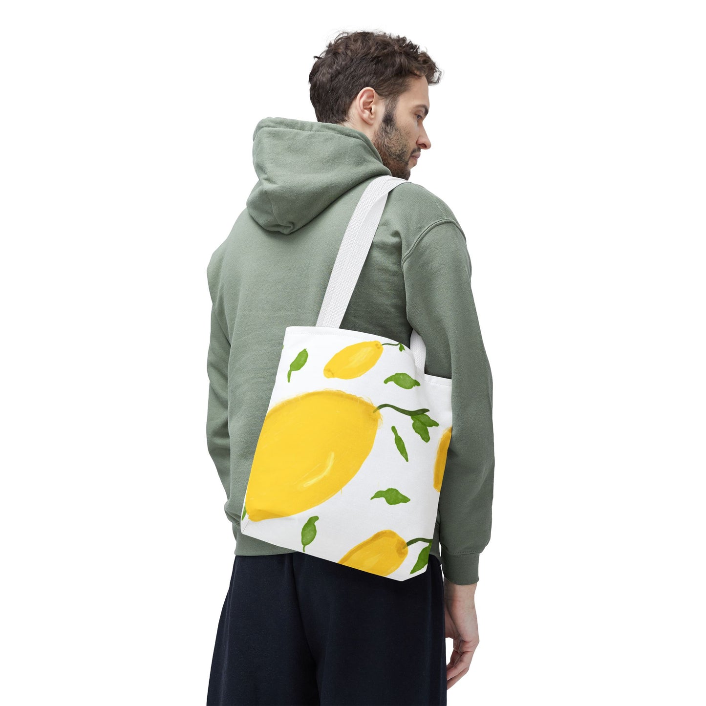 Lemon Print Tote Bag - Bright & Cheerful Eco-Friendly Shopping Bag