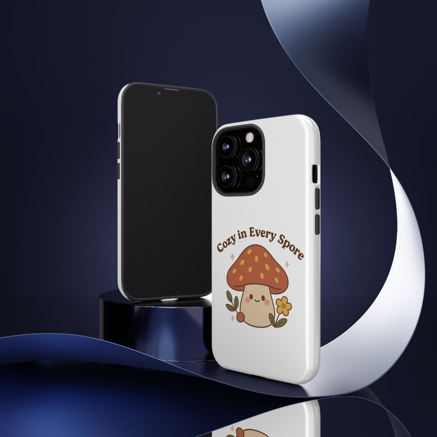 Phone Case - Cozy Mushroom 'Cozy in Every Spore' Design